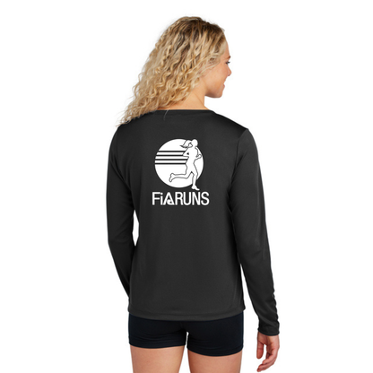 FiA Runs - Sport Tek Long Sleeve Competitor V-Neck Tee