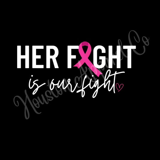 Her Fight is Our Fight - Sport Tek Crew Neck Short Sleeve Performance Tee