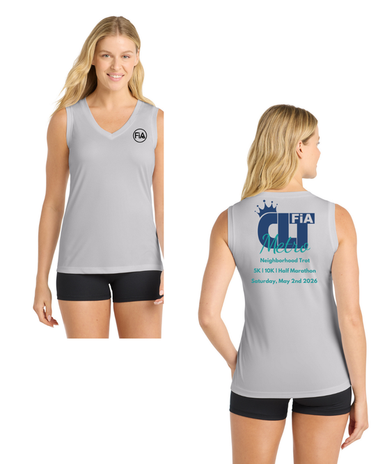 CLT Trot - Sport Tek Sleeveless Performance V-Neck Tee