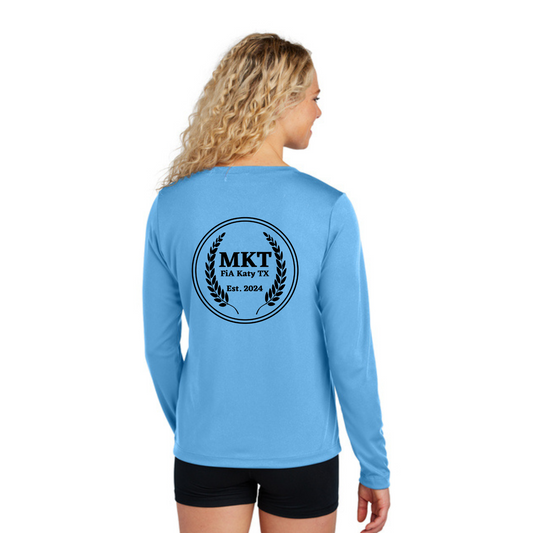 MKT, TX - Sport Tek Long Sleeve Performance V-Neck Tee
