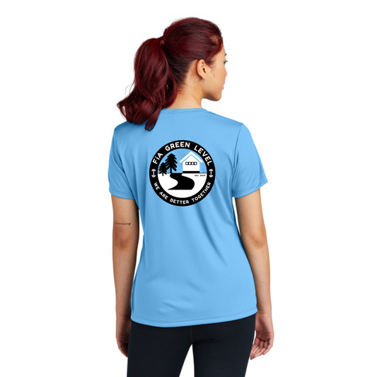 Green Level, NC - Sport Tek V-Neck Short Sleeve Performance Tee