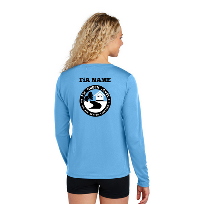 Green Level, NC - PERSONALIZED Sport Tek Long Sleeve Performance V-Neck Tee