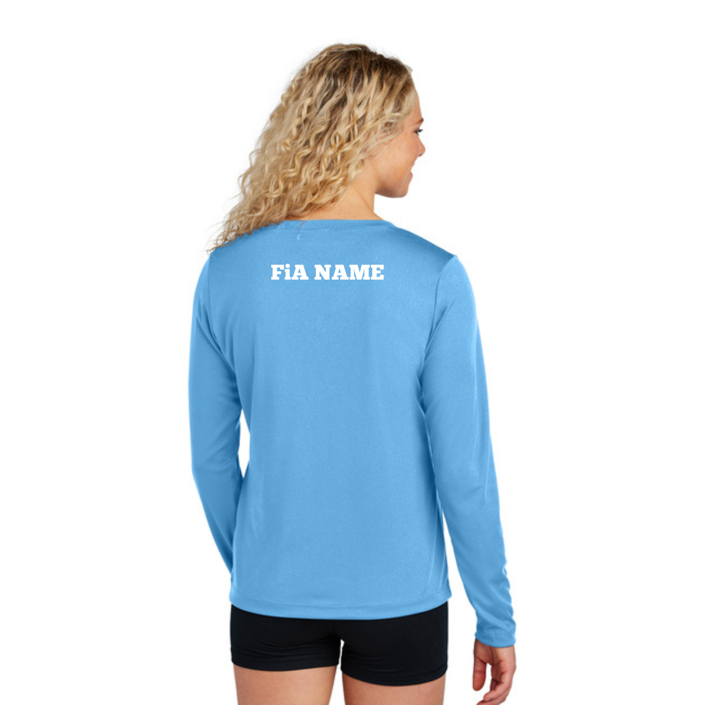 PERSONALIZED Sport Tek Long Sleeve Competitor V-Neck Tee.WEST