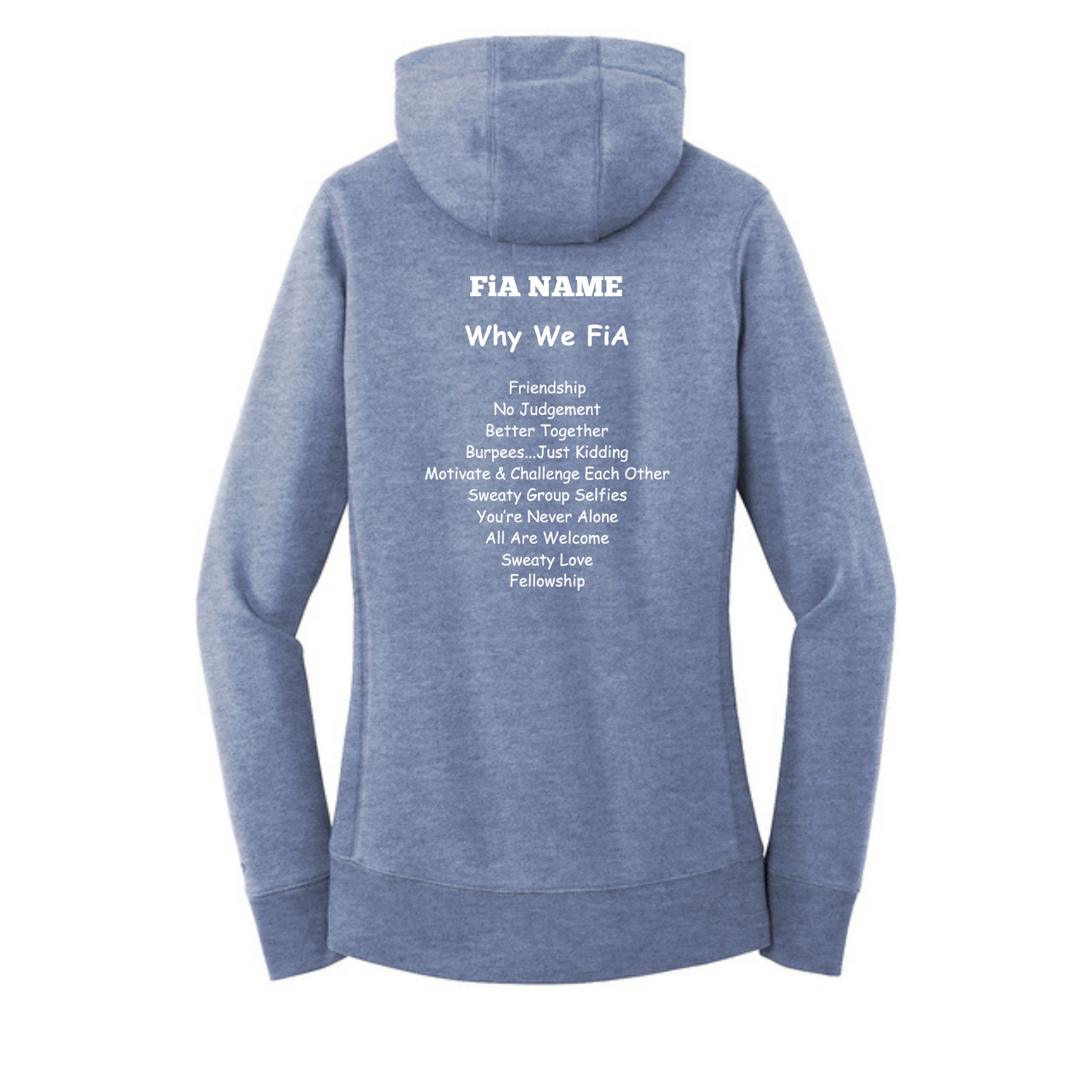 Why we FiA Goose Creek, SC - PERSONALIZED New Era Women's French Terry Pullover Hoodie