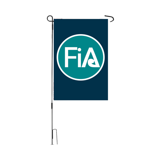 FiA Lifestyle - Garden Flag w/Iron Poles