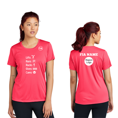 FiA Gives - PERSONALIZATION and REGION Sport Tek Short Sleeve Performance Tee