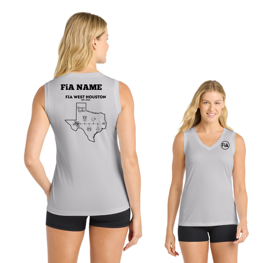 Katy FiA Anniversary - Sport-Tek Sleeveless Performance V-Neck Tee