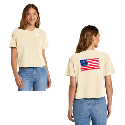 Patriotic - Comfort Colors Women’s Heavyweight Boxy Tee