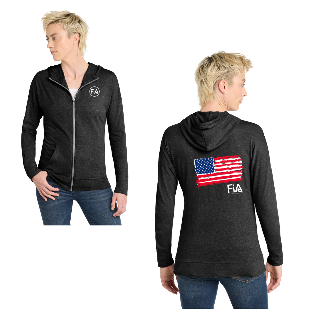 Patriotic - District Women’s Medal Full-Zip Hoodie
