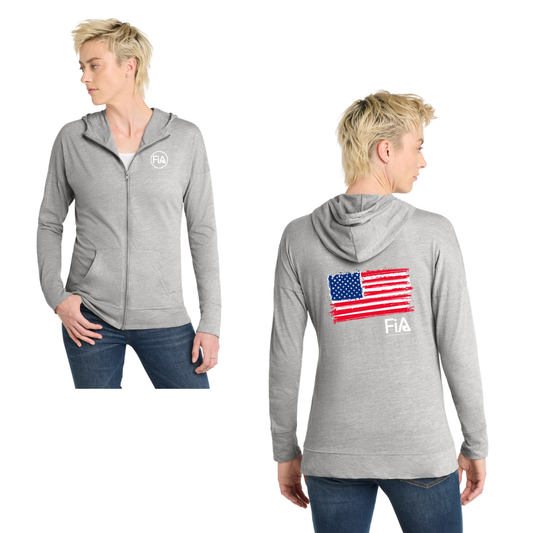 Patriotic - District Women’s Medal Full-Zip Hoodie