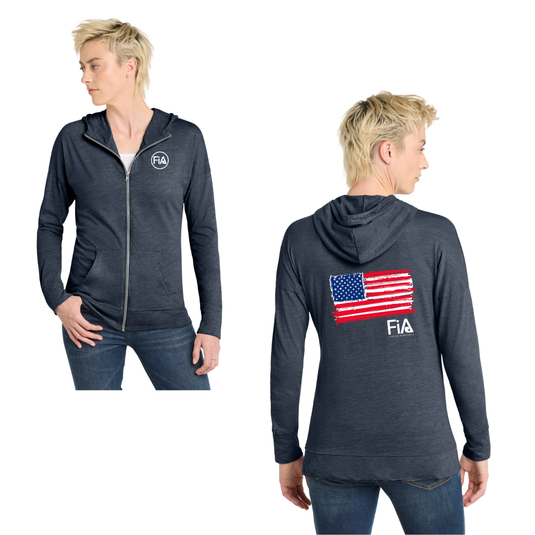 Patriotic - District Women’s Medal Full-Zip Hoodie