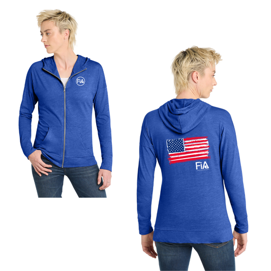 Patriotic - District Women’s Medal Full-Zip Hoodie