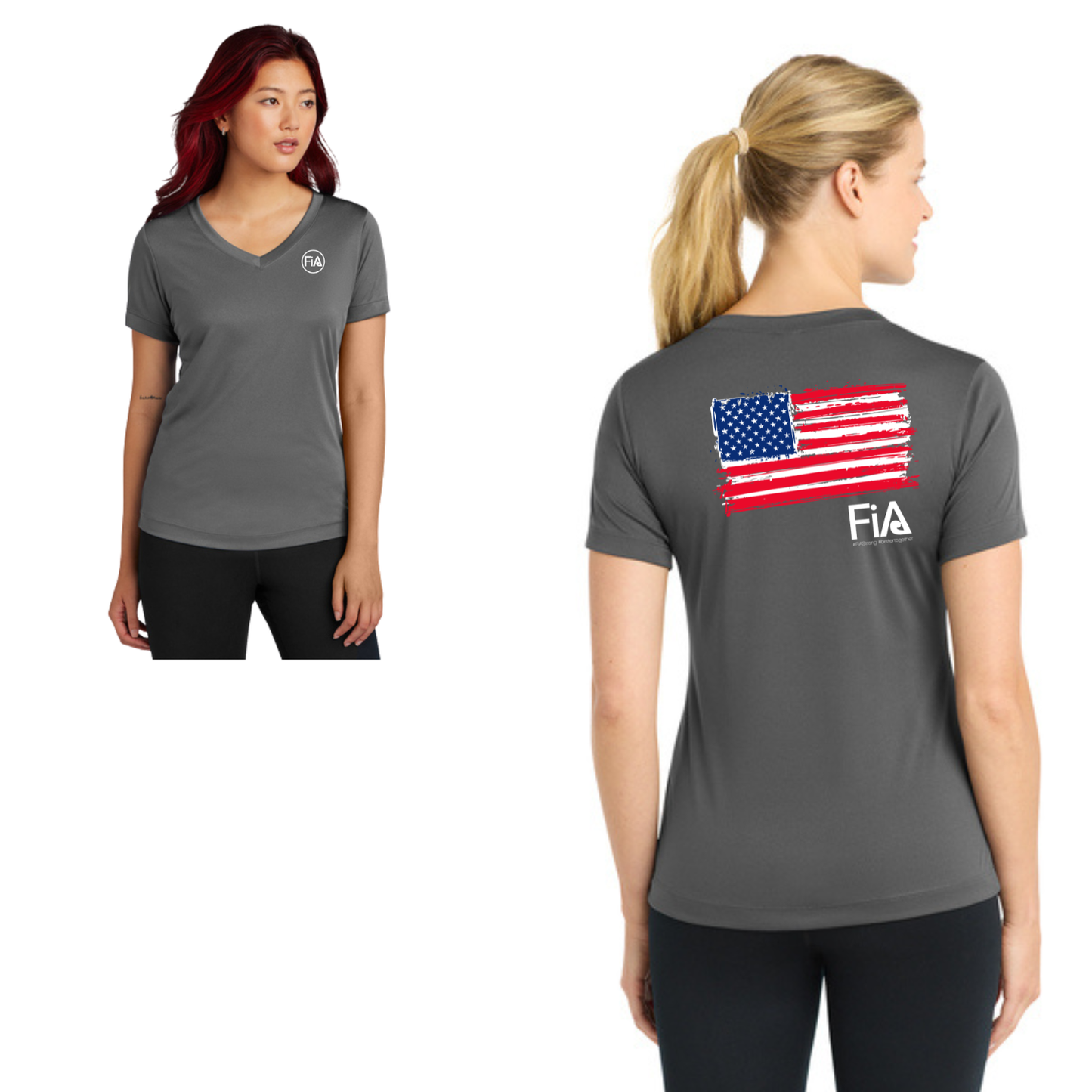 Patriotic - Sport Tek Short Sleeve V-Neck Performance Tee