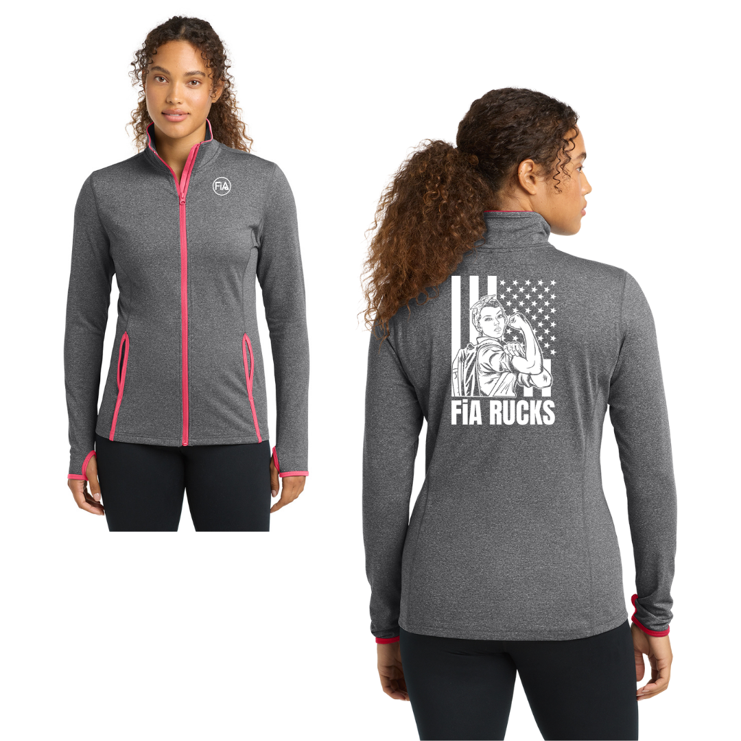 FiA Rucks - Sport-Tek Women's Sport-Wick Stretch Contrast Full-Zip Jacket