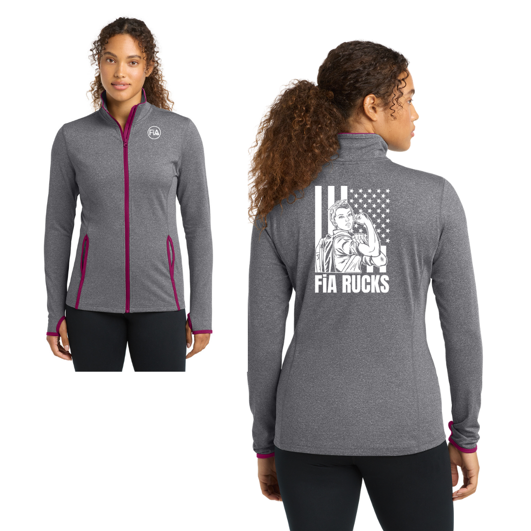 FiA Rucks - Sport-Tek Women's Sport-Wick Stretch Contrast Full-Zip Jacket