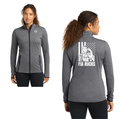 FiA Rucks - Sport-Tek Women's Sport-Wick Stretch Contrast Full-Zip Jacket