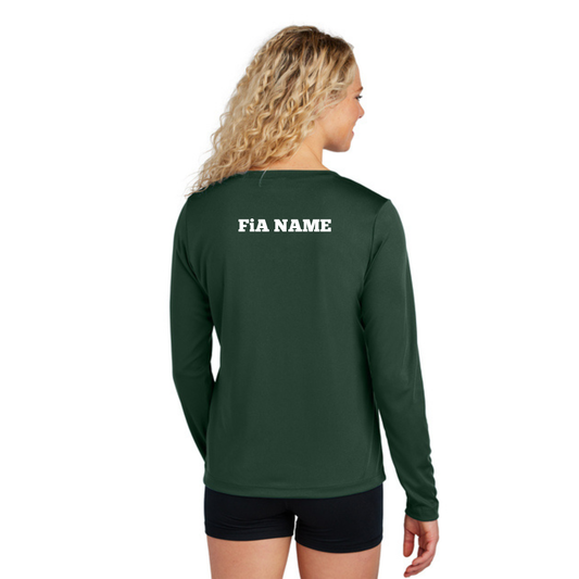 PERSONALIZED Sport Tek Long Sleeve Competitor V-Neck Tee.CENTRAL