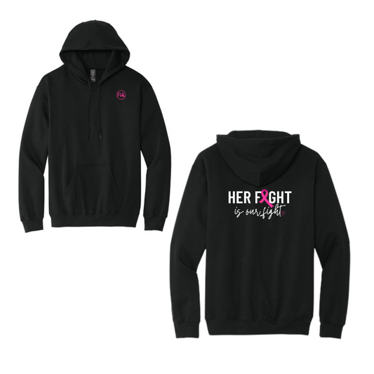Her Fight is Our Fight - Gildan Softstyle Midweight Pullover Hooded Sweatshirt