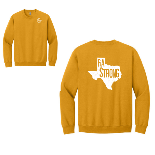 Texas Strong - Gildan Heavy Blend Crewneck Sweatshirt
