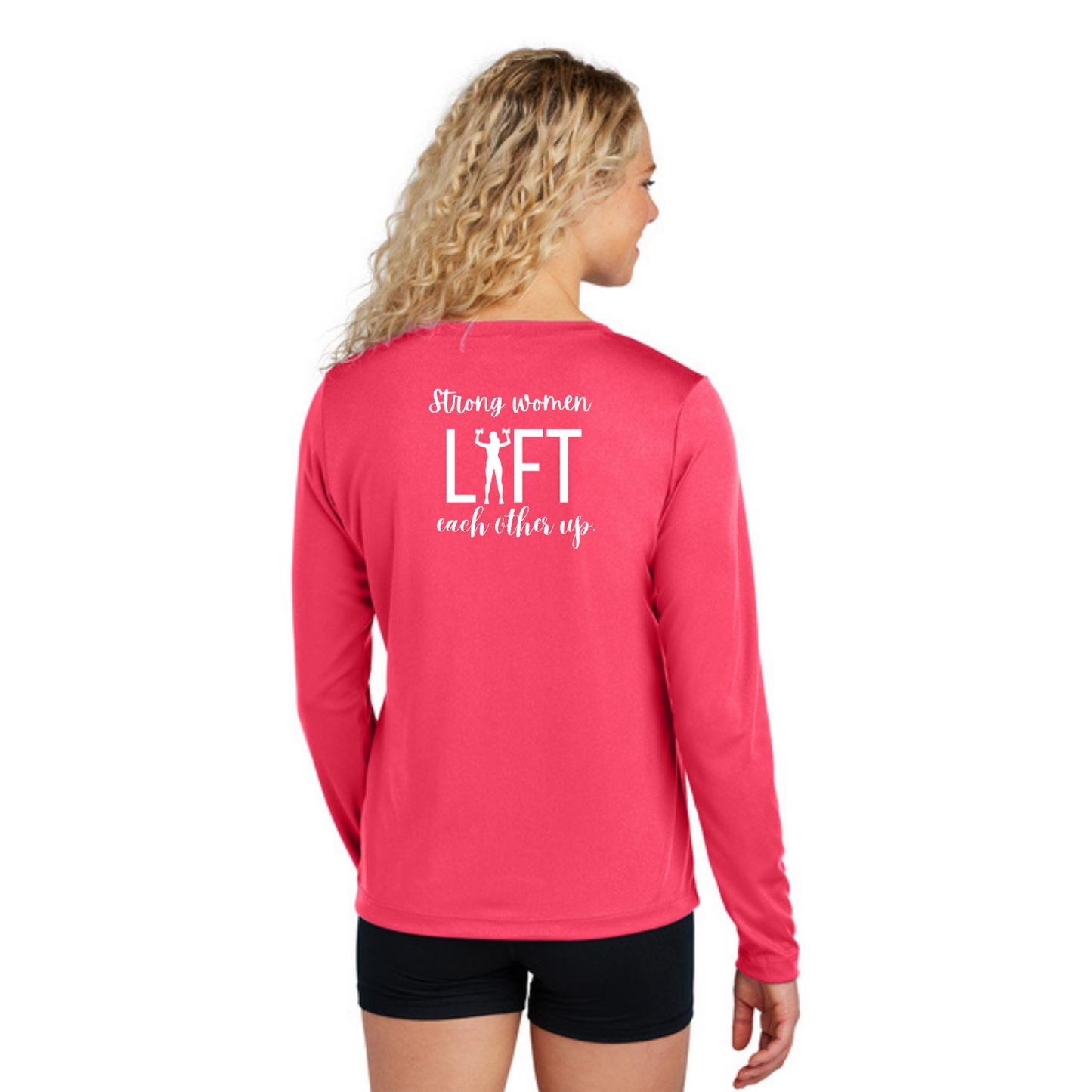 Strong Women - Sport Tek Long Sleeve Competitor V-Neck Tee