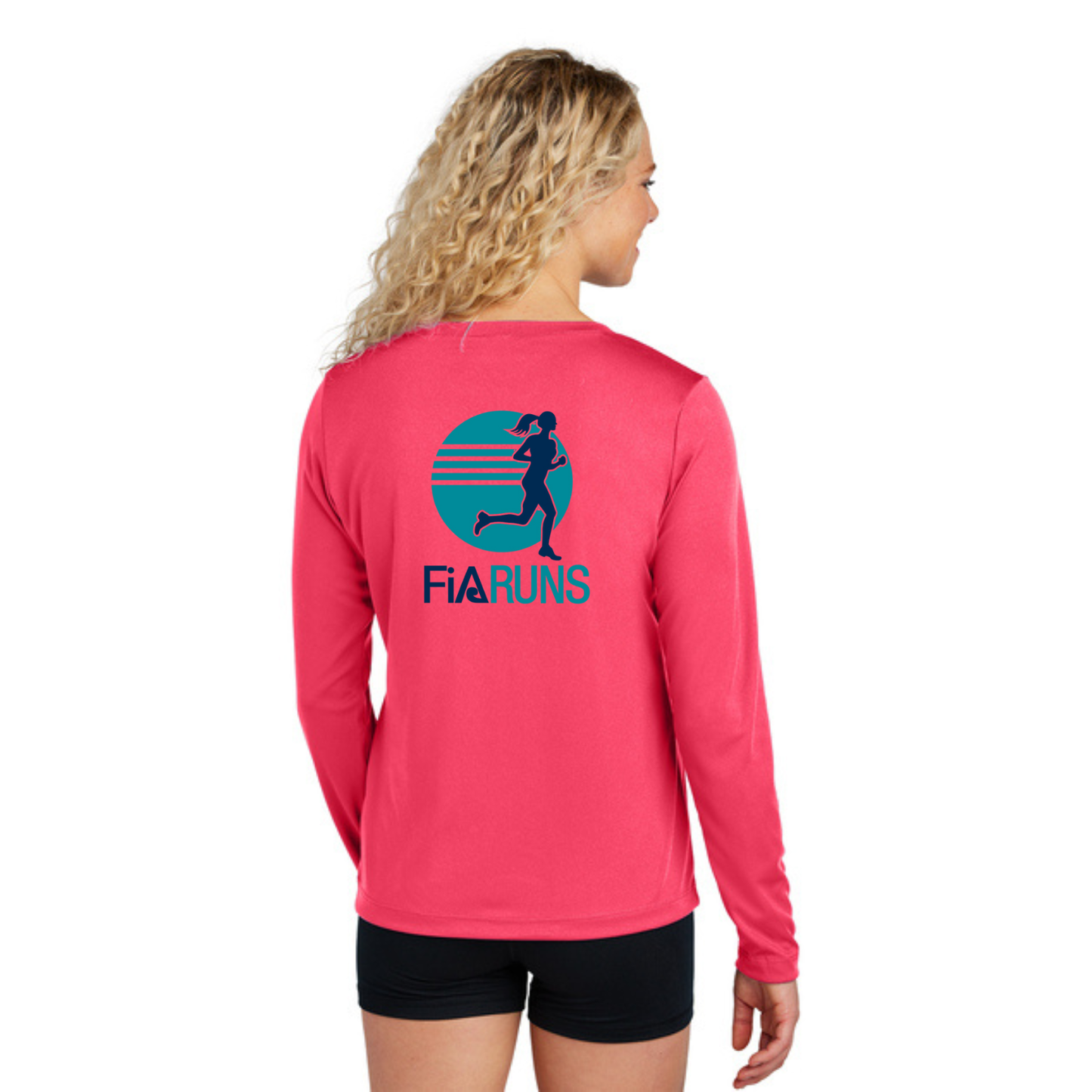 FiA Runs - Sport Tek Long Sleeve Competitor V-Neck Tee
