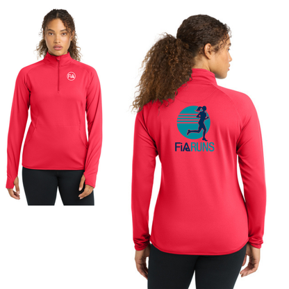FiA Runs - Sport Tek Sport-Wick Stretch 1/4-Zip Pullover