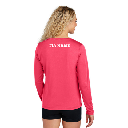 PERSONALIZED Sport Tek Long Sleeve Competitor V-Neck Tee.WEST