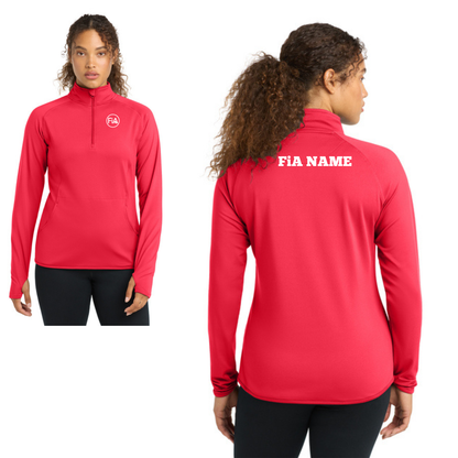 PERSONALIZED Sport Tek Sport-Wick Stretch 1/4-Zip Pullover.WEST