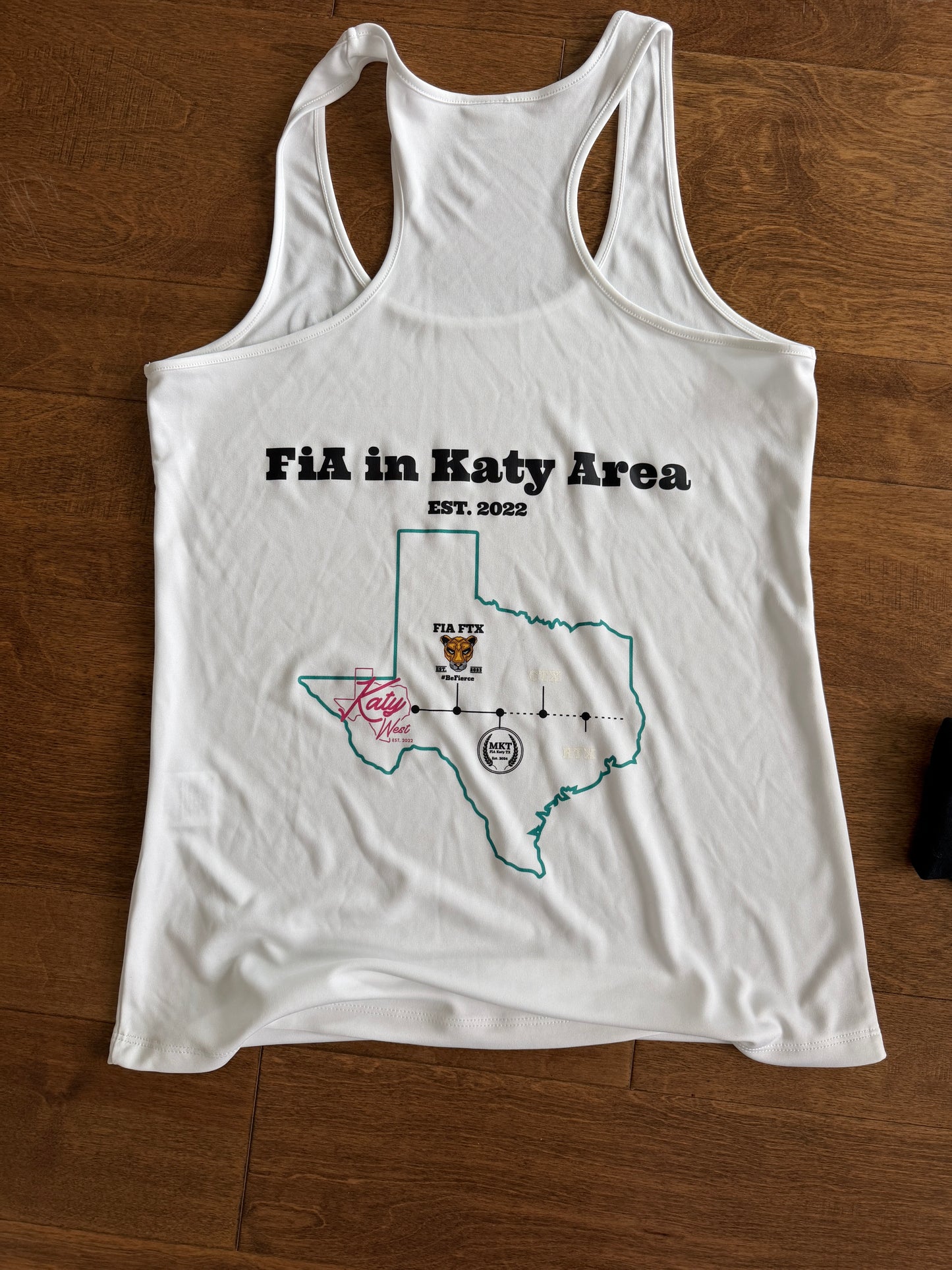 FINAL SALE - Sport Tek Tank - FiA in Katy Anniversary White SMALL