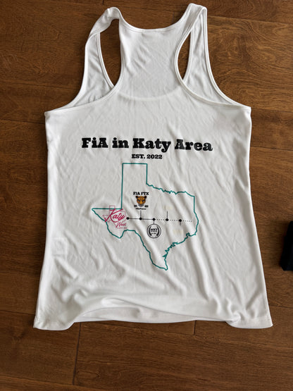 FINAL SALE - Sport Tek Tank - FiA in Katy Anniversary White SMALL