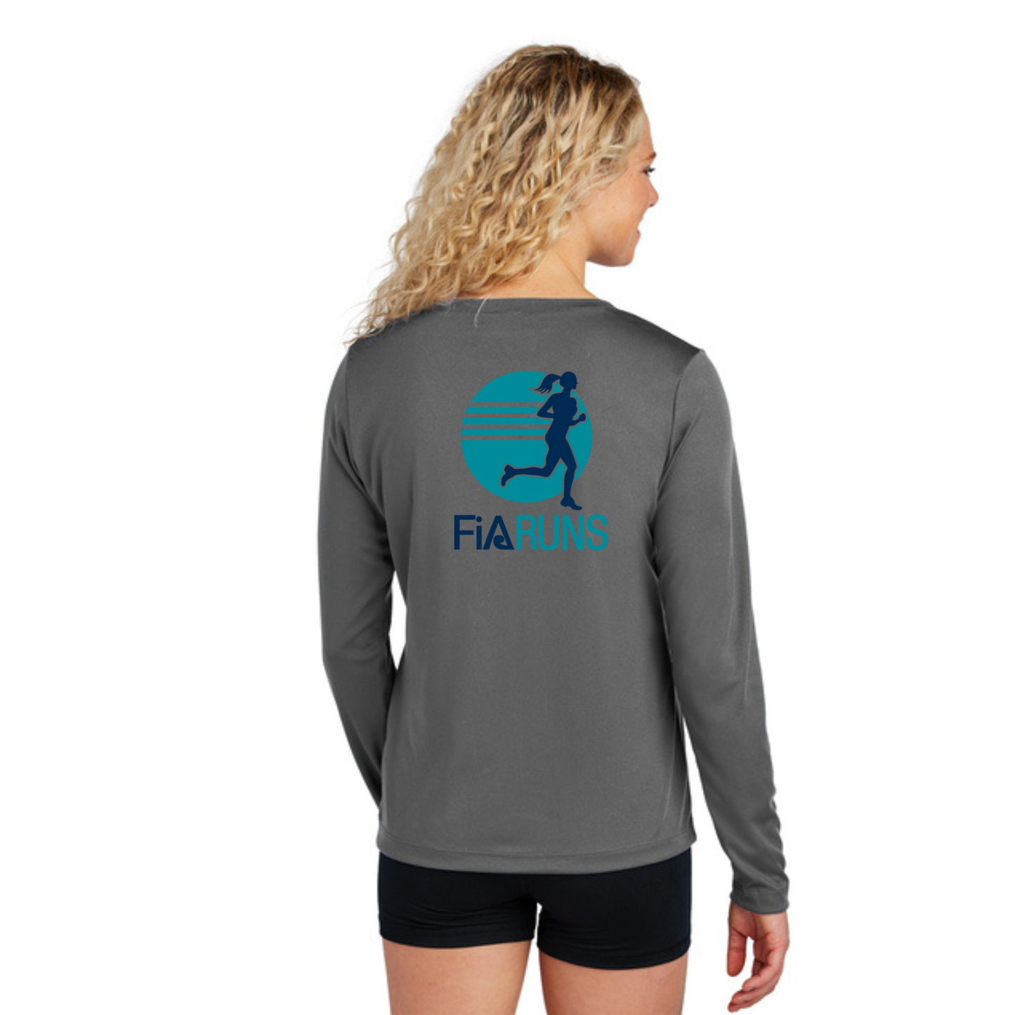 FiA Runs - Sport Tek Long Sleeve Competitor V-Neck Tee