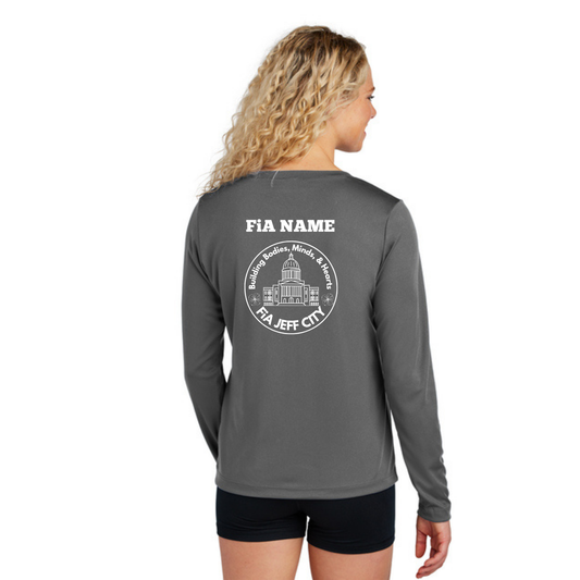 Jeff City - PERSONALIZED Sport Tek Long Sleeve Competitor V-Neck Tee