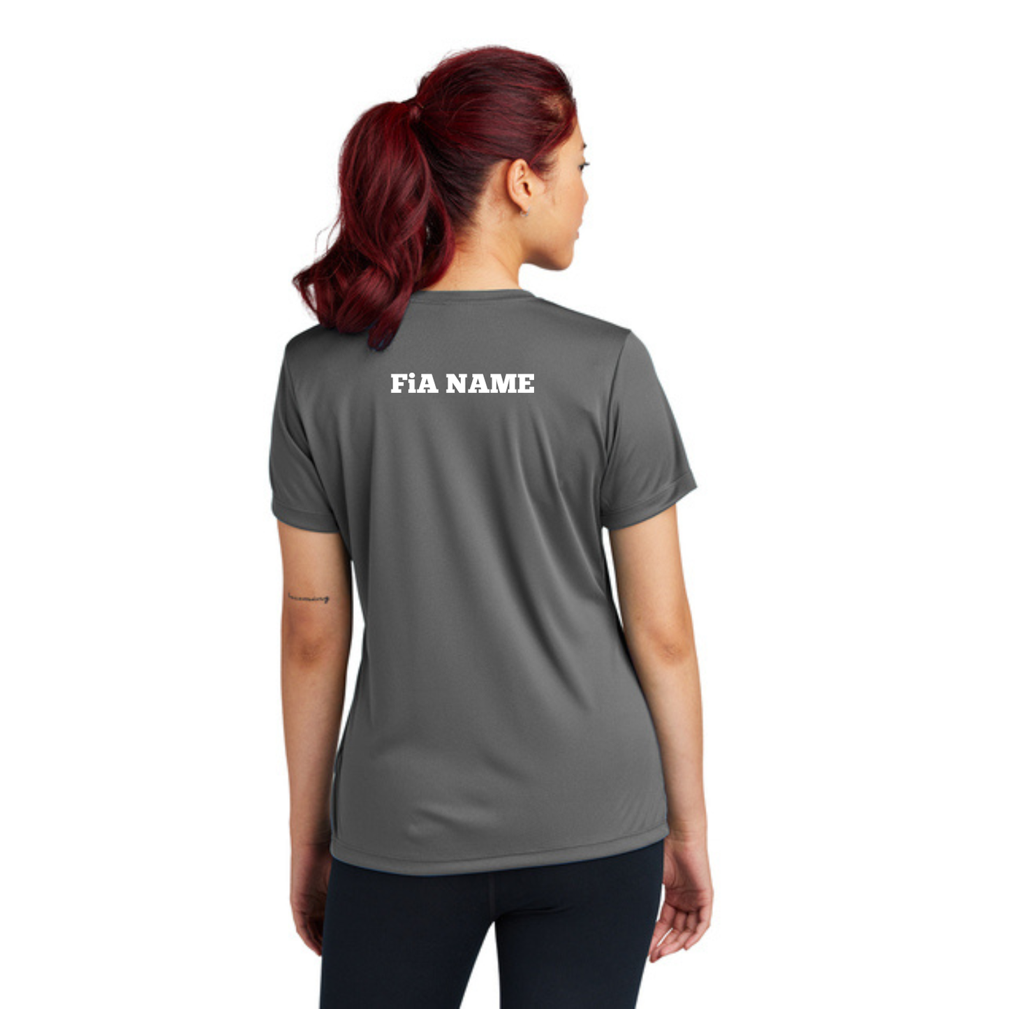PERSONALIZED Sport Tek Crew Neck Short Sleeve Performance Tee.WEST