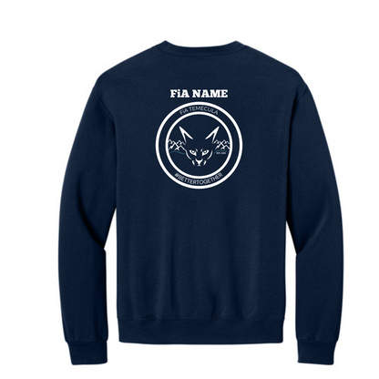 Temecula, CA - PERSONALIZED Jerzees Ultimate Unisex CVC Ring Spun Crewneck Sweatshirt