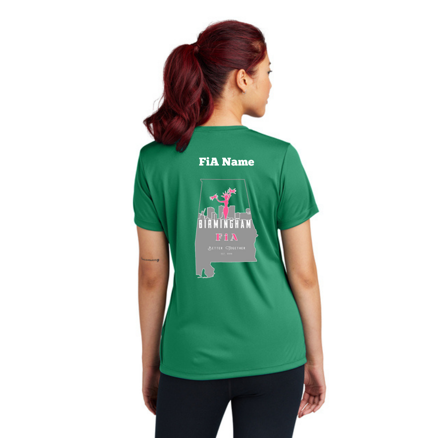Birmingham, AL - PERSONALIZED Sport Tek Crew Neck Short Sleeve Performance Tee