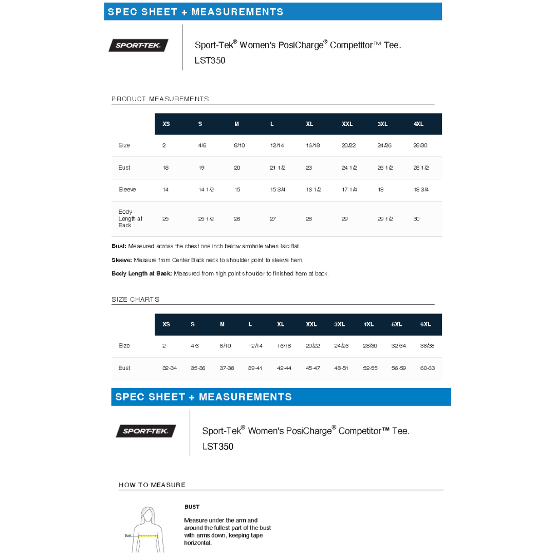 Sport Tek Crew Neck Short Sleeve Performance Tee.WEST