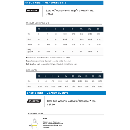 Sport Tek Crew Neck Short Sleeve Performance Tee.WEST