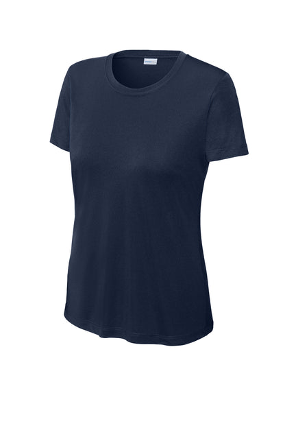 Sport-Tek Crew Neck Short Sleeve Performance Tee — True Navy blank garment color reference; includes FiA Always front design