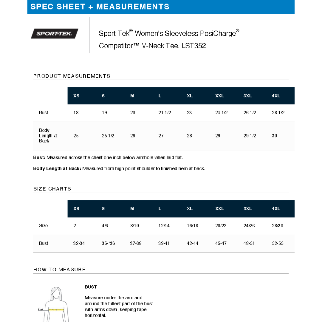 Sport Tek Sleeveless Performance V-Neck Tee.WEST