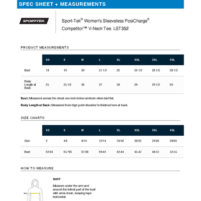 Sport Tek Sleeveless Performance V-Neck Tee.WEST
