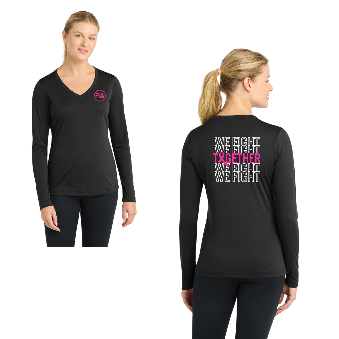Together We Fight - Sport Tek Long Sleeve Competitor V-Neck Tee