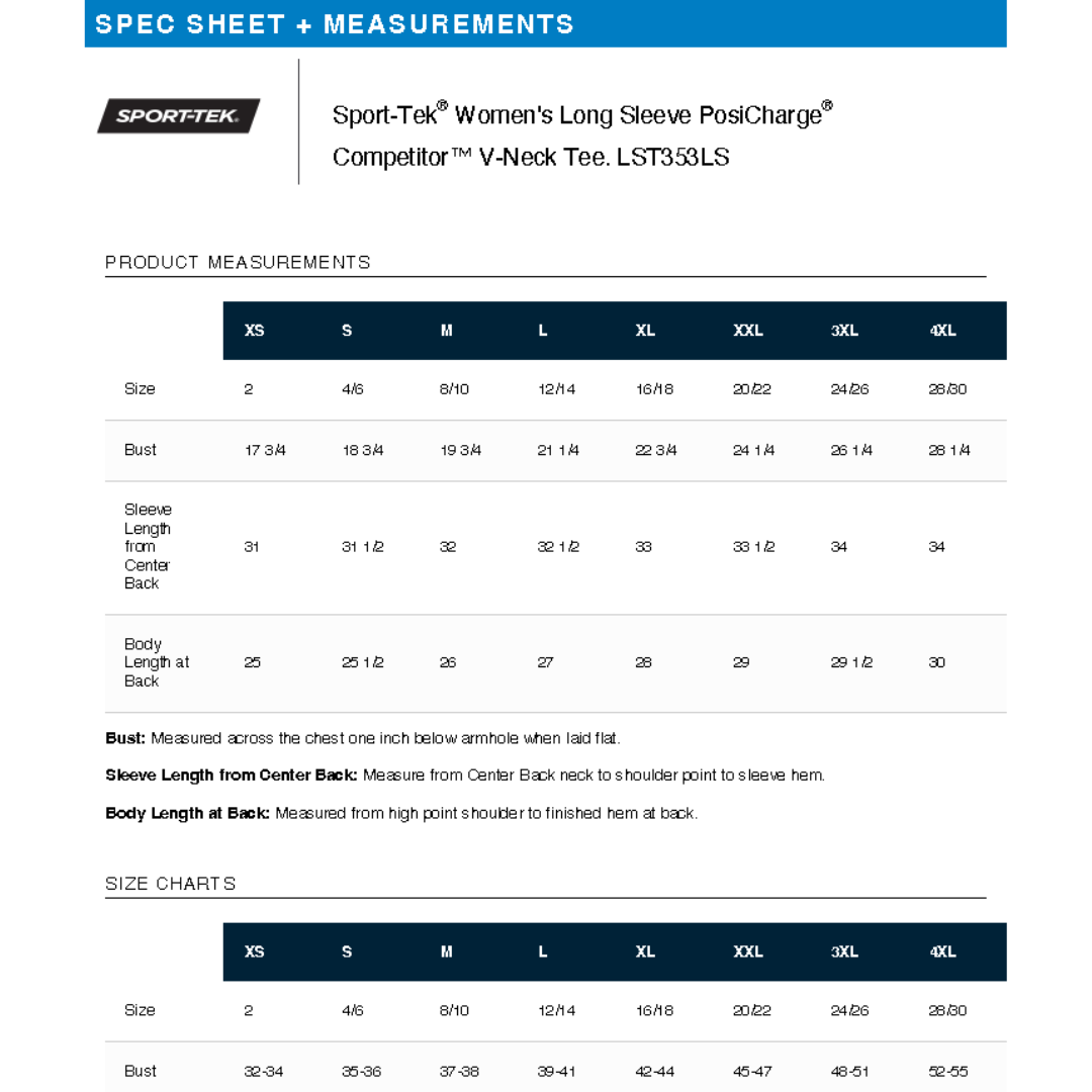 PERSONALIZED Sport Tek Long Sleeve Competitor V-Neck Tee.WEST