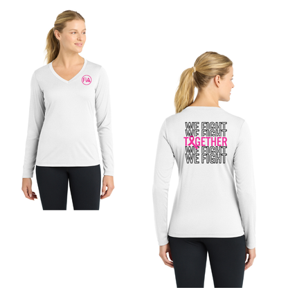 Together We Fight - Sport Tek Long Sleeve Competitor V-Neck Tee