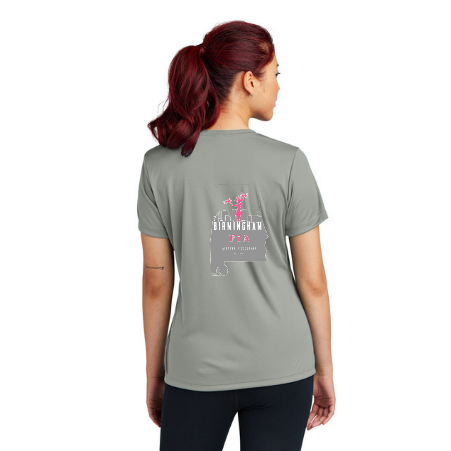 Birmingham, AL - Sport Tek V-Neck Short Sleeve Performance Tee