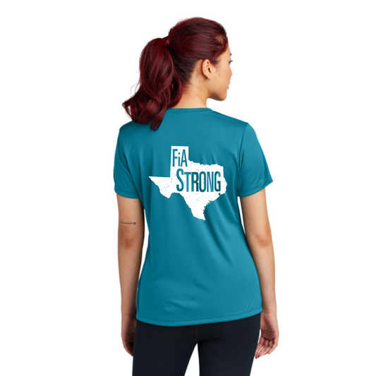 Texas Strong - Sport Tek V-Neck Short Sleeve Performance Tee