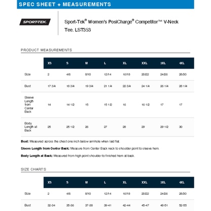 PERSONALIZED Sport Tek V-Neck Short Sleeve Performance Tee.EAST