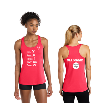 FiA Gives - PERSONALIZATION and REGION Sport Tek Racerback Tank