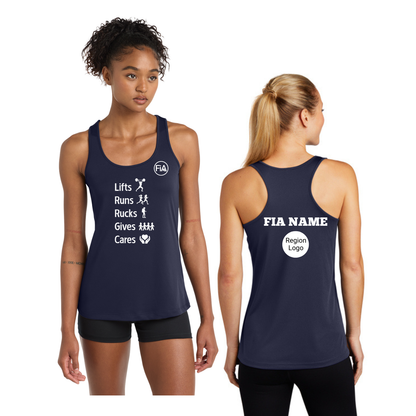 FiA Gives - PERSONALIZATION and REGION Sport Tek Racerback Tank