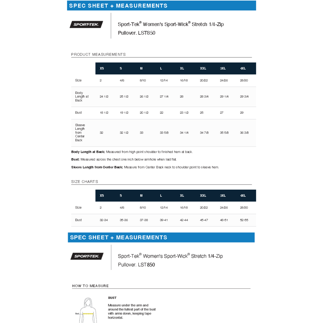 Sport Tek Sport-Wick Stretch 1/4-Zip Pullover.EAST