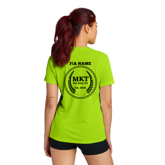 MKT, TX - NEON PERSONALIZED Sport Tek Crew Neck Short Sleeve Performance Tee